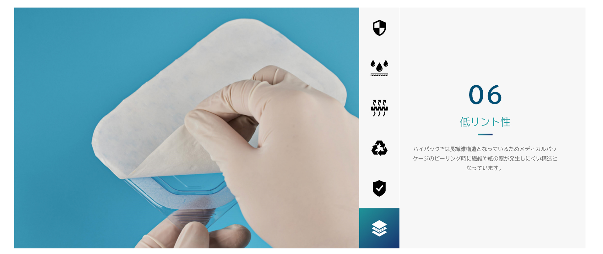 クリーンなピーリングHypak™フラッシュスピン